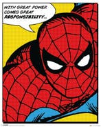 Marvel Poster Spider-Man Quote 40 x 50 cm, Ophalen of Verzenden, Nieuw