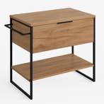 Staande Wastafelkast Kobe 80 x 46 x 85 cm - Eiken, Verzenden, Nieuw, Wastafelkast