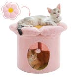 Bloemen Kattenhuis –Groot Kattenbed en Speels Appartement Bi, Verzenden, Nieuw