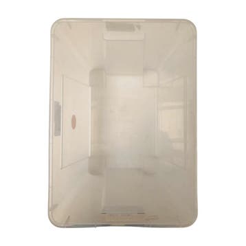 Nestbare Stapelbak, 390x280x280 mm, transparant pp, gebruikt, Ophalen of Verzenden, Gebruikt, Bak of Kist