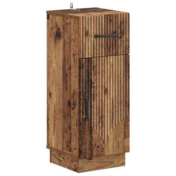 vidaXL Badkamer Opbergkast HOORN Oud hout 30 x 31 x 77 cm, Verzenden, Nieuw