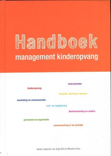 Handboek management kinderopvang 9789088502347, Verzenden, Zo goed als nieuw