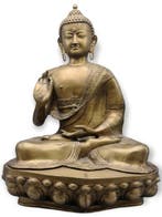 Indrukwekkende zittende Boeddha - 51 cm - Brons - Nepal -