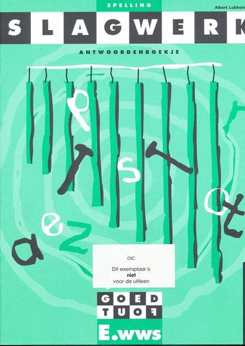 Slagwerk Spelling Antwoordenboek E.wws Groep 7, Verzenden, Nieuw