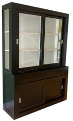 Zwarte strakke buffetkast Petten 160cm, Ophalen of Verzenden, Nieuw