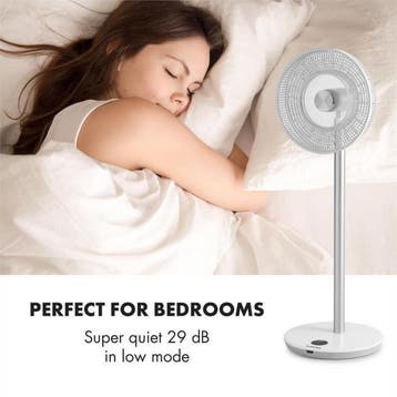 Klarstein Ventilator Whisperwind Wireless staand model, Witgoed en Apparatuur, Ventilatoren, Ophalen of Verzenden, Ventilator met afstandsbediening