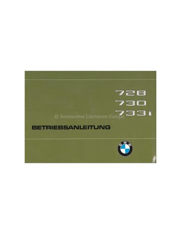 1978 BMW 7 SERIE INSTRUCTIEBOEKJE DUITS, Auto diversen
