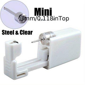 DIY Sterile Earpiercing Tool - DIY Steriele - One piece, Ophalen of Verzenden, Nieuw, Staal, Oor- of Traguspiercing