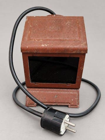 Zeiss Ikon Vintage Steel Darkroom Safelight Lamp - Ruby Red, Nieuw