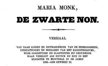 Maria Monk de zwarte non (ongelooflijk), Verzenden, Nieuw, Maria Monk, Christendom | Katholiek