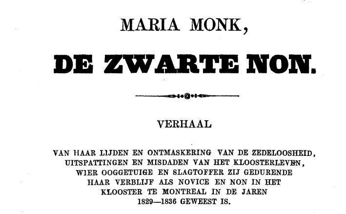 Maria Monk de zwarte non (ongelooflijk), Boeken, Godsdienst en Theologie, Nieuw, Christendom | Katholiek, Christendom | Protestants