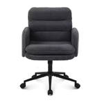 Donkergrijze Bureaustoel Wol – Kunst wol zwart – Verstelbaar, Verzenden, Nieuw, Ergonomisch, Grijs