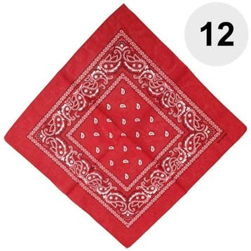 Fako Fashion - Boerenzakdoek Rood - Bandana Rood - Zakdoek, Verzenden, Nieuw