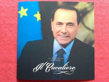 Italiaanse Republiek 2024 - Map Silvio Berlusconi nieuw,, Gestempeld