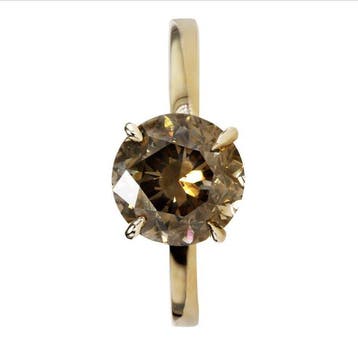 Verlovingsring - 14 karaat Geel goud - 3.03ct. tw. Diamant