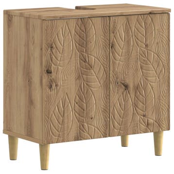 vidaXL Badkamer wastafelkast DELFT Artisanaal eiken, Verzenden, Nieuw, Wastafelkast