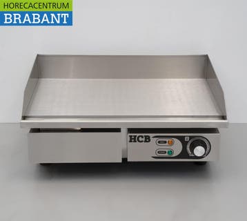 HCB RVS Grillplaat Bakplaat Gladde plaat 55 cm 230V Horeca, Ophalen of Verzenden, Nieuw in verpakking