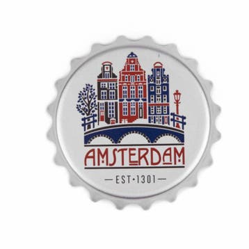 Opener magneet huisjes Amsterdam, Ophalen of Verzenden, Nieuw
