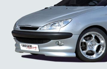 Rieger frontspoiler | 206: 09.98-05.06 - Cabrio CC, Sedan |, Auto-onderdelen, Carrosserie en Plaatwerk, Verzenden, Nieuw, Peugeot