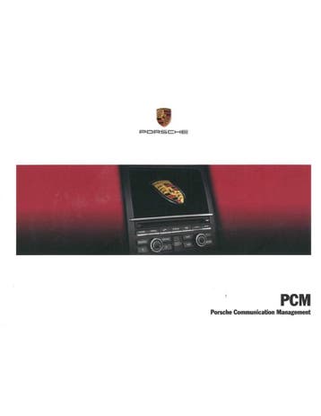 2013 PORSCHE PCM INSTRUCTIEBOEKJE NEDERLANDS