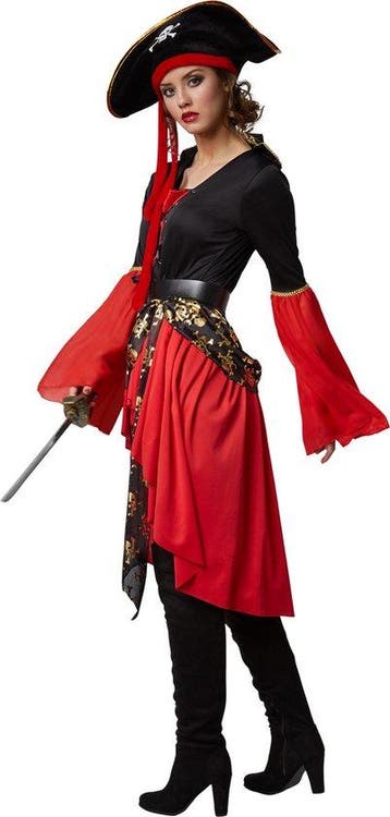 2dekans | Dressforfun Vrouwenkostuum piratenkoningin XL -, Ophalen of Verzenden, Zo goed als nieuw