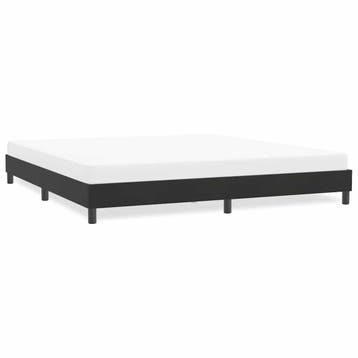 vidaXL Bedframe zonder matras 180x210 cm fluweel zwart, Verzenden, Zwart, Stof, Nieuw