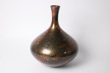 Takaoka Dki bronzen vaas – gevlekt goud en vermiljoen, Antiek en Kunst