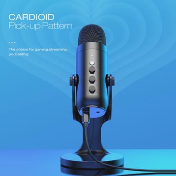 Haomuren USB Condenser Microfoon voor PC, Mac, Gaming, Strea, Verzenden, Nieuw