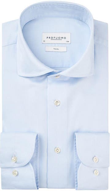 Profuomo Travel Shirt Blauw maat 44 Heren, Verzenden, Nieuw, Profuomo