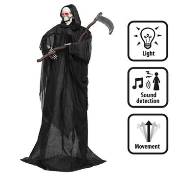 Halloween Decoratie Cutting Reaper (183 Cm) Met Licht Geluid, Verzenden, Nieuw, Overige typen