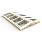 Zelfbouw lichtstraat 10 vak zadeldak 4420x2100mm-Wit gelijke, Ophalen of Verzenden, Nieuw