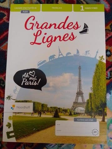 Grandes Lignes 6e havo/vwo 1 cahiers dactivités, Boeken, Verzenden, Zo goed als nieuw