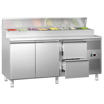 GGM Gastro | Saladette ECO - 1795x700mm - 2 deurs & 2 lades, Verzenden, Nieuw in verpakking