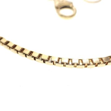 Gouden Venetiaanse ketting, Sieraden, Tassen en Uiterlijk, Kettingen, Ophalen of Verzenden, Gebruikt, Goud, Goud