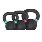 Tunturi Platinum Cast Iron Kettlebell - 6 - 10kg set - Incl., Sport en Fitness, Verzenden, Nieuw