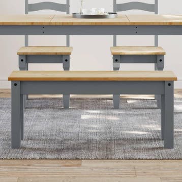 vidaXL Eetkamerbank PANAMA 105x30x45 cm massief grenenhout, Huis en Inrichting, Verzenden, Nieuw