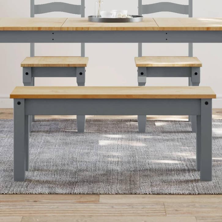 vidaXL Eetkamerbank PANAMA 105x30x45 cm massief grenenhout, Huis en Inrichting, Tafels | Eettafels, Nieuw, Verzenden
