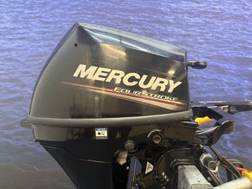 “ Mercury 8 pk buitenboordmotor | 1e eigenaar | E start “, 5 tot 10 pk, Viertaktmotor, Ophalen of Verzenden, Zo goed als nieuw