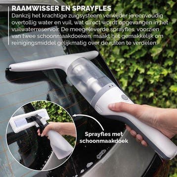 2dekans | BREND BR-2218 Elektrische Raamwisser en Sprayfles, Ophalen of Verzenden