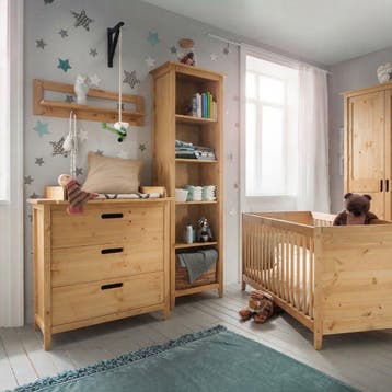 Infanskids Solvita Complete Babykamer Set Loog - Ledikant 70, Nieuw