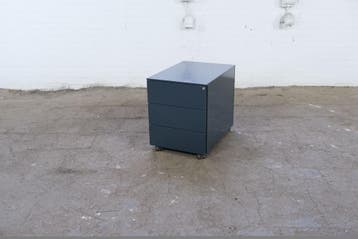 Mewaf ladeblok verrijdbaar 3 lades antraciet tweedehands, Huis en Inrichting, Overige materialen, Minder dan 50 cm, Gebruikt, Verzenden
