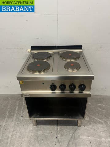 RVS Zanussi 4 Pits Elektrisch Fornuis 400V Horeca, Ophalen of Verzenden, Gebruikt