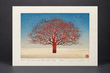 Kunio Kaneko (geb. 1949) – Red Red Tree and Blue Blue Sky