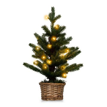 2dekans | Coast Verlichte Kunstmatige Minikerstboom in Pot –, Ophalen of Verzenden, Zo goed als nieuw