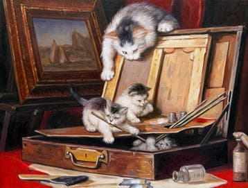 N. Winston (XX-XXI) - Chatons en lAtelier dArtiste -
