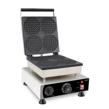 Combisteel Wafelijzer | 4x Ronde Wafels | 1.75kw | 305x430x5, Ophalen of Verzenden, Nieuw in verpakking