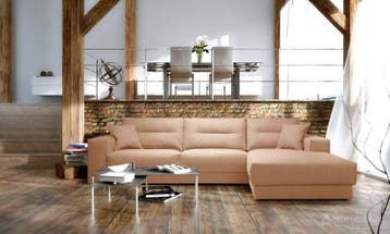 Loungebank Venray - loungebanken - Beige, Nieuw, 150 cm of meer, Stof, 250 tot 300 cm