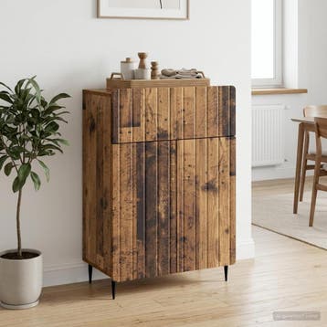 vidaXL Dressoir Oud hout 66 x 34,5 x 92 cm Bewerkt hout, Verzenden, Nieuw, Overige houtsoorten, Minder dan 50 cm