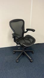 Herman Miller Aeron Bureaustoelen, Uit Voorraad Leverbaar!, Verzenden, Zwart, Zo goed als nieuw, Bureaustoel