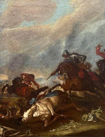 Georg Philipp Rugendas I (1666–1742) - A Cavalry Skirmish